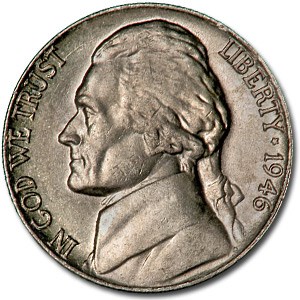 1946 Jefferson Nickel BU 1946 Jefferson Nickel BU